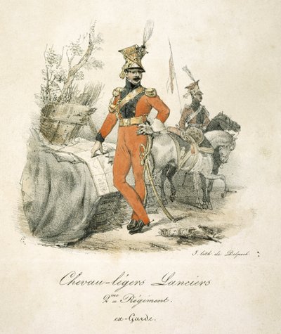 French Lancers by Unbekannter Künstler