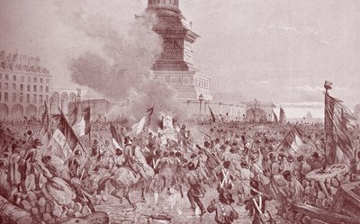 French Revolution of 1848 (engraving) by Nicolas d