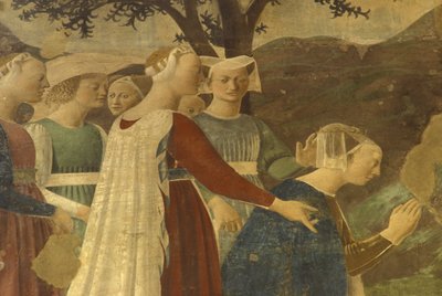 Fresco, San Francesco Basilica, Arezzo, Tuscany, Italy by Unbekannter Künstler