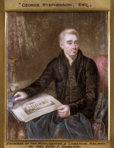 George Stephenson, English railway engineer by Unbekannt