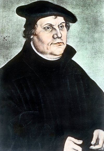 German religious reformer Martin Luther by Unbekannter Künstler