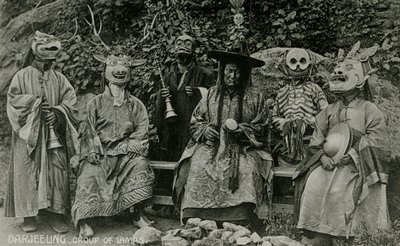 Group of Lamas, Darjeeling by Unbekannter Künstler