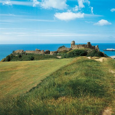 Hastings Castle, East Sussex, United Kingdom by William M. Timlin