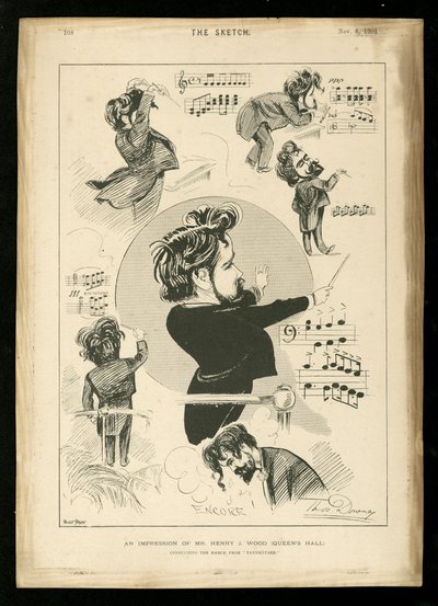 Henry Wood caricature by Unbekannt