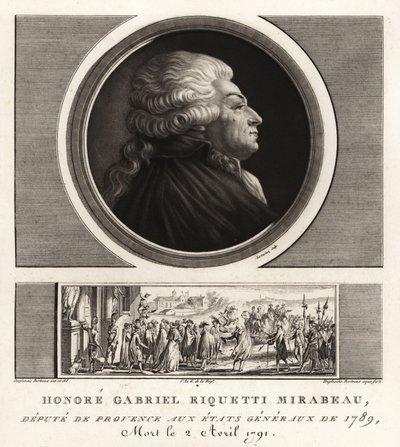 Honoré Gabriel Riqueti, Count of Mirabeau by Unbekannt