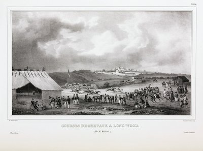 Horse racing at Longwood, Saint Helena by Unbekannt