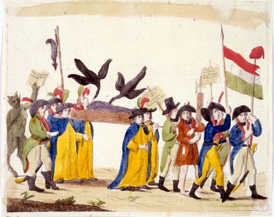 Italian Illustration Depicting the French Revolution 1795 by Unbekannter Künstler