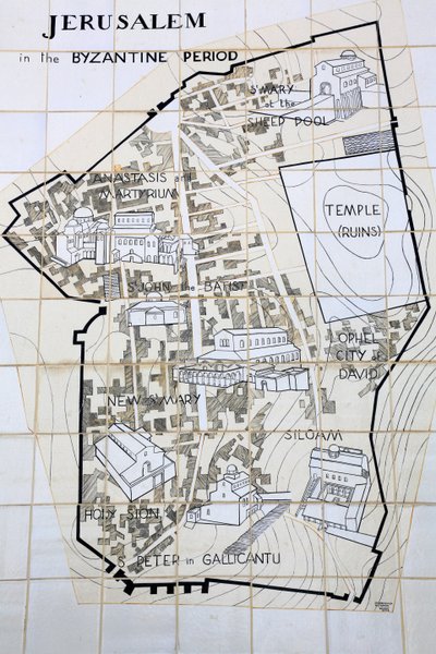 Jerusalem in the Byzantine Period, Jerusalem, Israel by Unbekannt