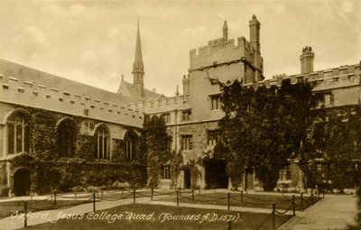 Jesus College, Oxford by Unbekannter Künstler