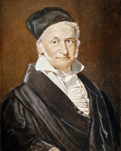 Johann Carl Friedrich Gauss, Print c. 1830 by Unbekannter Künstler
