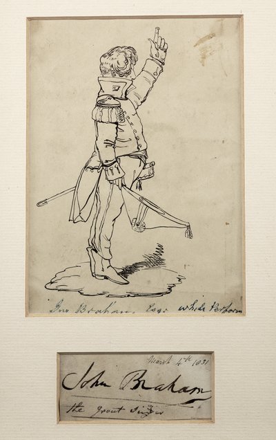 John Braham Drawing March by Unbekannt