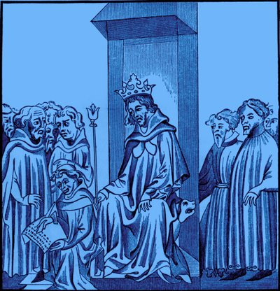 King of the Franks amongst military chiefs by Unbekannter Künstler