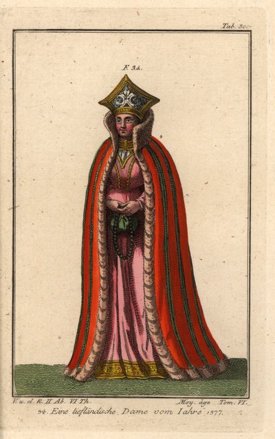 Lady of Livonia, Russian province by Unbekannter Künstler