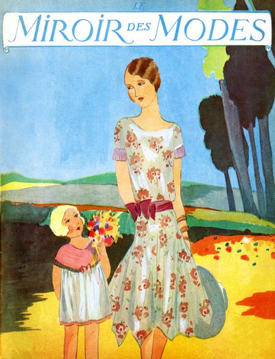 Le Miroir des Modes April 1928 by Unbekannter Künstler