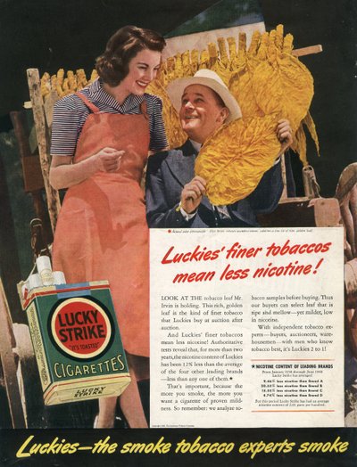 Lucky Strike Cigarette Ad by Benjamin Baud