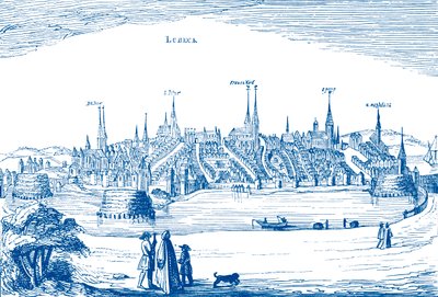 Lübeck and Its Harbour by Unbekannter Künstler