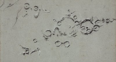 Lunar Craters, Hipparchus and Albetegnius by Unbekannt