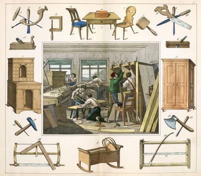 Manufacturing, Furniture: The Joiner by Unbekannt