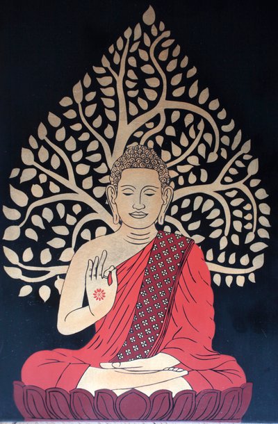 Meditating Buddha by Unbekannt