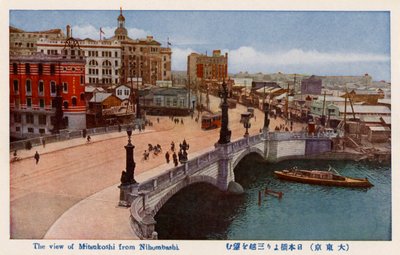 Mitsukoshi from Nihonbashi, Tokyo, Japan by Unbekannter Künstler