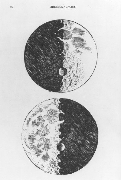 Moon drawing, c. 1610 by Unbekannt