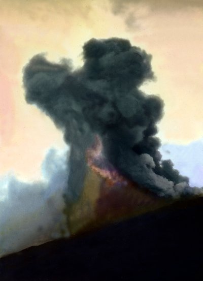 Mount Etna Eruption of 1910 by Unbekannter Künstler