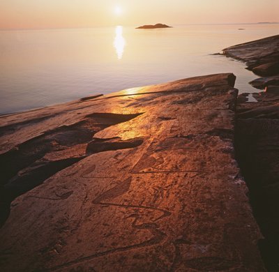 Onego Petroglyphs Depicting Swans by Unbekannt