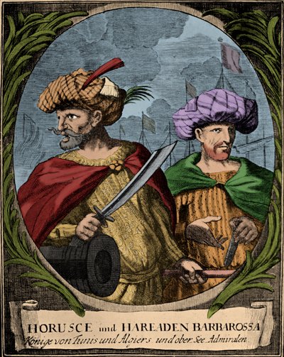 Oruç Reis and Hayreddin Barbarossa by Unbekannter Künstler