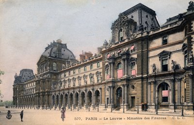 Paris, France: Le Louvre, Ministry of Finance by Unbekannter Künstler