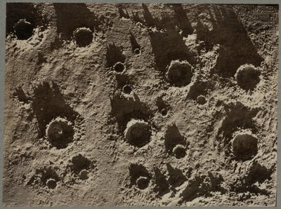 Photograph of lunar crater model by Unbekannter Künstler
