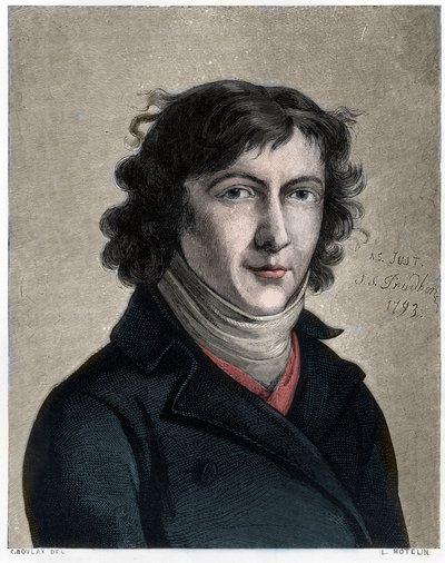 Portrait of Louis de Saint Just by Unbekannt