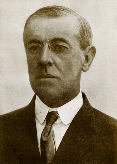 President Woodrow Wilson by Unbekannter Künstler