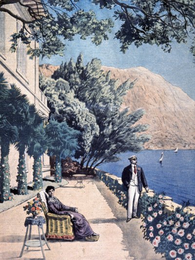 Presidential Holiday, Poincare at Eze les Pins by Unbekannter Künstler