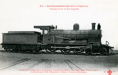 Railway Carriage of South Argentina Railways by Unbekannter Künstler