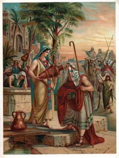 Rebecca at the Well by Unbekannter Künstler