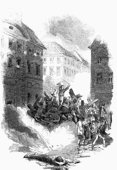 Revolution in Berlin in March by Unbekannter Künstler