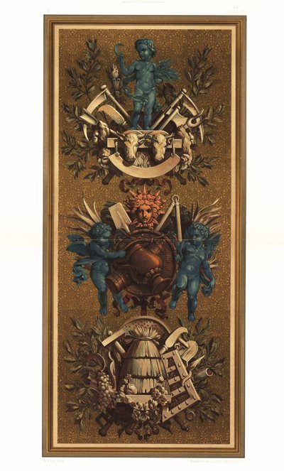 Rococo Wall Panels in the Louvre, Paris by Unbekannter Künstler