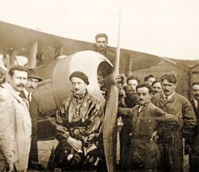 Roland Garros by his plane by Unbekannt
