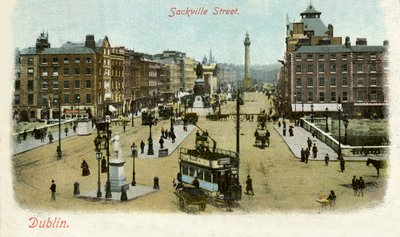 Sackville Street, Dublin by Unbekannter Künstler