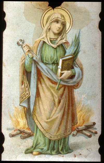 Sainte Appoline, Chromolithographic Cardboard by Unbekannter Künstler