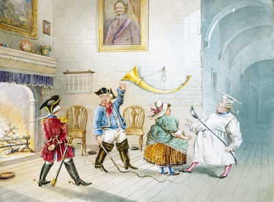 Scene from Baron Munchausen, c 1850 by Unbekannter Künstler
