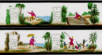 Scene from the Adventures of Robinson Crusoe by Unbekannter Künstler