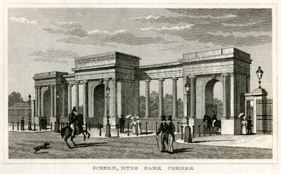 Screen, Hyde Park Corner by Unbekannt