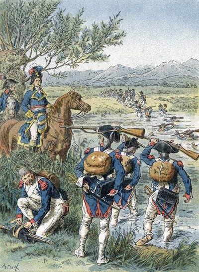 Second Battle of Zurich, Limmat Crossing (1799) by Unbekannter Künstler