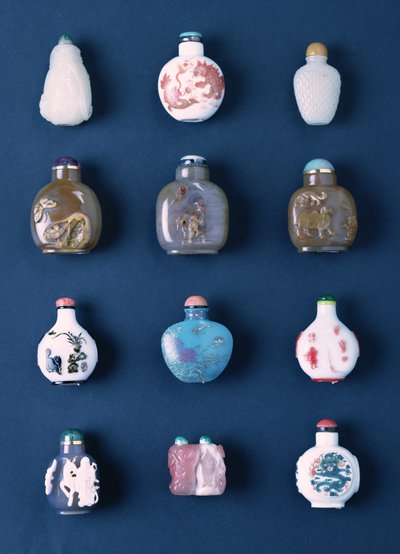 Selection of Oriental snuff bottles by Unbekannt