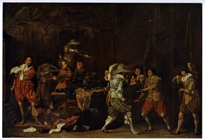 Soldiers brawl over a reward by Unbekannter Künstler