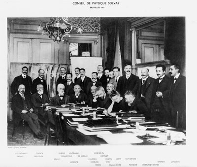 Solvay Conference, Brussels by Unbekannt