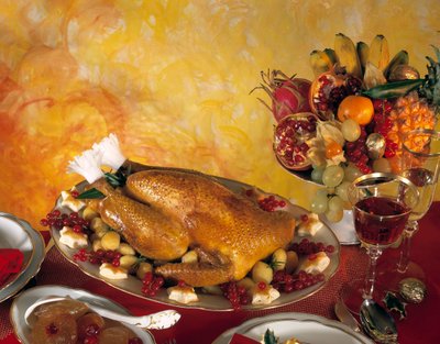 Still Life, Food, Roast Turkey - Photography by Unbekannter Künstler