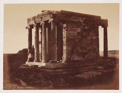 Temple of Victory, Athens, c 1849 by Unbekannt