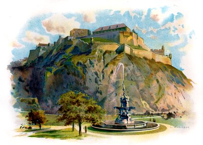 The Castle Rock, Edinburgh by Unbekannter Künstler